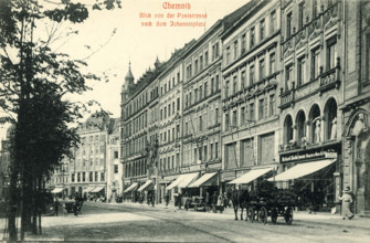 View from Poststravüe to Johannisplatz