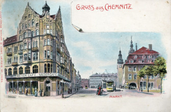 The market square of Chemnitz