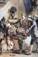 The Death of Honor Gabriel Riqueti. Comte De Mirabeau. a French revolutionary. journalist and