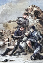 The death of General Sir Ralph Abercrombie near the ruins of Nicopolis during the Battle of