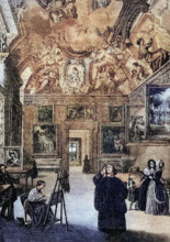 The Palazzo Borghese. a palace in Rome. Italy. and the headquarters of the Borghese family. digital