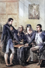 Ferdinand VII of Spain abdicated his crown to Emperor Napoleon on May 6. 1808. Napoleon