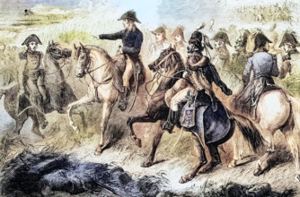 The Duke of Wellington during the Battle of Waterloo. which took place on Sunday. 18 June 1815.