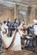 The wedding of Princess Charlotte of Wales and Prince Leopold of Saxe-Coburg on 2 May 1816. digital