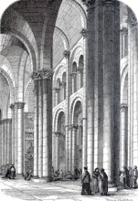 Interior of the Cathedral of Santiago de Compostela.