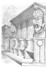 Choir stalls in the Minster Church of St. Alexandri in Einbeck.