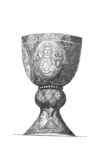 Richly decorated chalice.