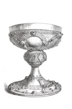 The richly decorated chalice of Saint Remigius.