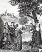 People in the Poetenwald near Pegnitz in the Nuremberg region.