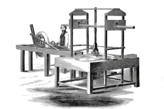 American leather polishing machine.