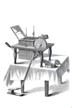 Washing machine and knife cleaners.