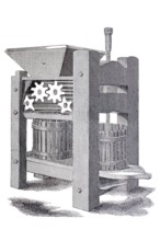 Fruit press.