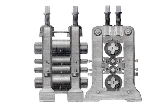 Sheet metal rolling machine.