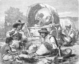 Wandering Gypsies at work.