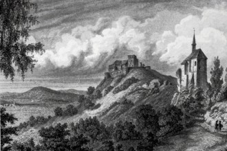 Giechburg Castle and the Gugel Church.