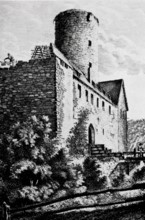 Thann Castle in the Middle Ages.