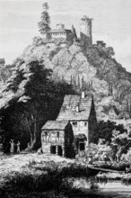 Rieneck Castle in the Middle Ages.
