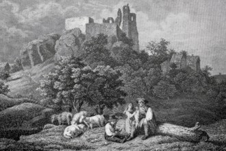 Altenstein Castle in the Middle Ages.