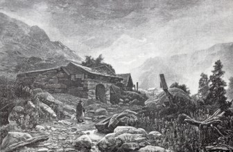 After the thunderstorm in the mountains.