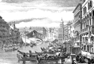 Canale Grande with the Rialto Bridge.