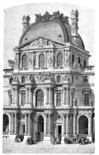 The Pavillon Richelieu of the Louvre.