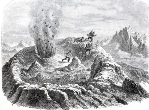 The Antuco volcano in Chile.