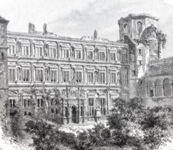 The facade of the Otto-Heinrich-Haus in Heidelberg.