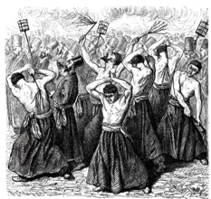 Scene from a Muharram procession.