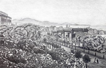 View of the city of Ajaccio.
