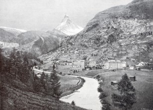 View of the Matterhorn from Zermatt.