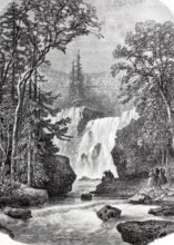 The waterfall of Geroldsau.