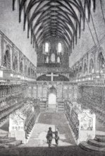 Interior, choir stalls, Maulbronn Monastery Church.