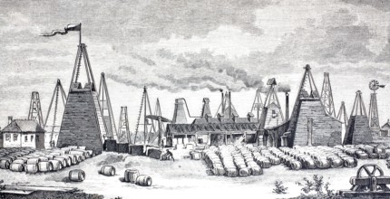 Petroleum wells in Oelheim.