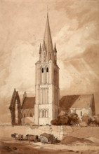 Church of Douvres in Normandy