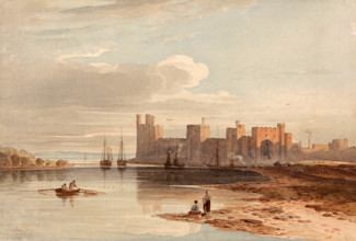 Caernarfon Castle in 1840