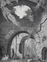 The ruins of the Baths of Caracalla.