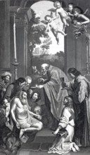 The Last Communion of Saint Sophronius Eusebius Hieronymus.