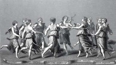 Apollo and the Nine Muses.