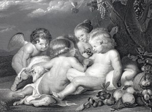 Christ and John as children.