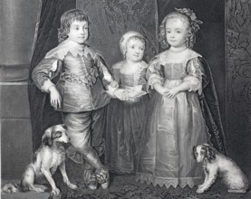 The children of King Charles I.