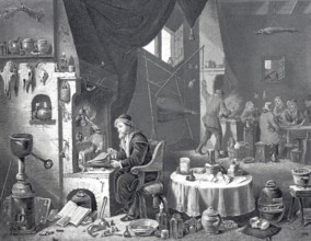 The Chemist in his Laboratory.