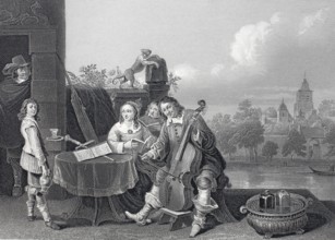 Teniers with his family with a cello.