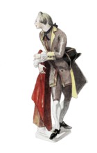 Costumes based on porcelain figures in Germany and Austria. Rococo. Vienna and Nymphenburg. 1760.