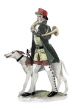 Costumes based on porcelain figures in Germany and Austria. Rococo. Meissen. 1750. Historical.