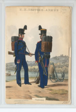 Pontooners are engineer troops designed to build bridges and belong to the field artillery. Austria