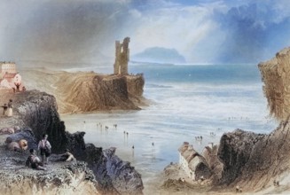 Ballybunian. County Kerry. Ireland. from The Scenery and Antiquities of Ireland. 1841. digital