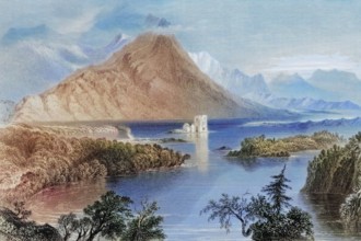 Ballynahinch. Lake Connemara. County Galway. Ireland. digital reproduction of a historical original