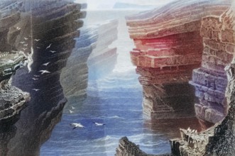 Bay in Malbay. Miltown Malbay. County Clare. Ireland. from The Scenery and Antiquities of Ireland.