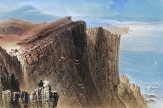 Fairhead. County Antrim. Ireland. from The Scenery and Antiquities of Ireland. 1841. digital