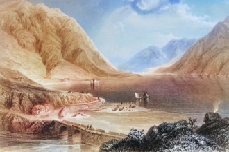 Leenane. Connemara. Ireland. from The Landscape and Antiquities of Ireland. 1841. digital